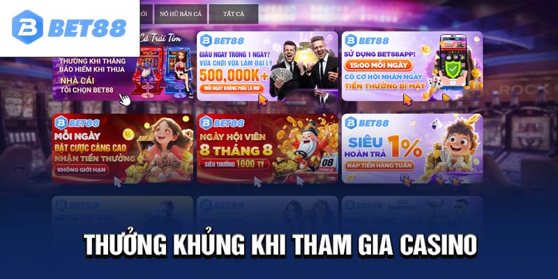 Hệ thống phần thưởng cực khủng từ Bet88